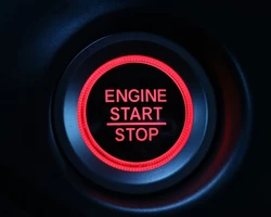 кнопка старт стоп завести авто красная