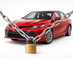 Автомобиль цепи и замок