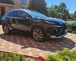 Lexus NX200T Z10 территория брусчатки, садовые растения, коттедж