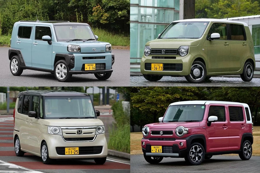Suzuki Hustler, Daihatsu Taft, Honda N-Box