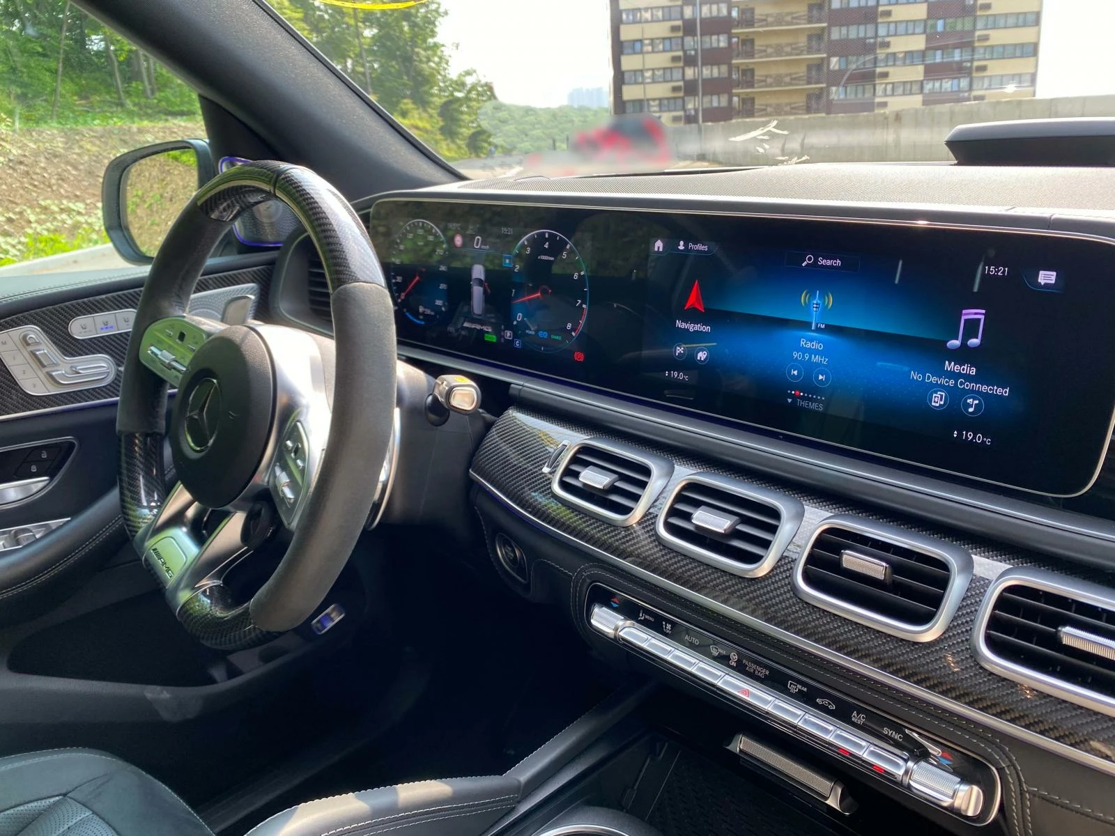 Мерседес GLE 63 S мультимедиа, руль